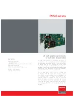 Preview for 1 page of Barco PVS-6000 Specifications