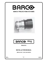 Barco QGD(7:1) R9840030 Installation Manual preview