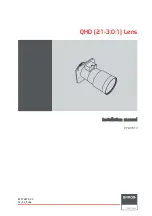 Preview for 1 page of Barco QHD (2.1-3.0:1) Lens Installation Manual