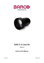 Предварительный просмотр 1 страницы Barco QVD (7:1) Installation Manual