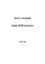 Preview for 1 page of Barco R591346 User Manual
