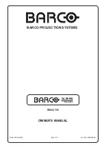 Предварительный просмотр 1 страницы Barco R5976336 Owner'S Manual