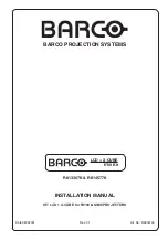 Preview for 1 page of Barco R813307K Installation Manual