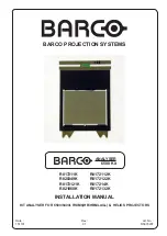 Preview for 1 page of Barco R817211K Installation Manual