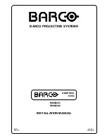 Preview for 2 page of Barco R9000893 Installation Manual