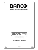 Preview for 3 page of Barco R9000901 Installation Manual