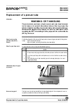 Предварительный просмотр 1 страницы Barco R9000901 Replacement Manual