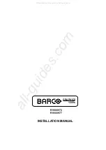 Preview for 1 page of Barco R9000972 Installation Manual