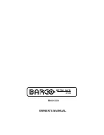 Barco R9001300 Owner'S Manual preview
