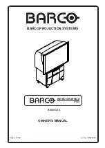 Preview for 2 page of Barco R9001310 Owner'S Manual