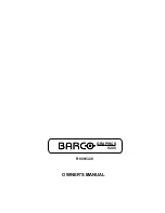 Barco R9001320 Owner'S Manual preview