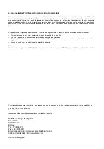 Предварительный просмотр 2 страницы Barco R9001440 Manuel D'Instructions