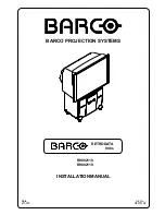 Preview for 1 page of Barco R9002110 Installation Manual