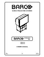 Предварительный просмотр 1 страницы Barco R9002110 Owner'S Manual