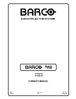 Предварительный просмотр 3 страницы Barco R9002180 Owner'S Manual