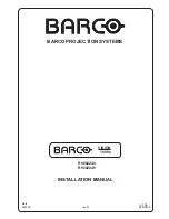 Preview for 3 page of Barco R9002240 Installation Manual