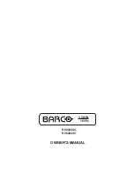 Предварительный просмотр 1 страницы Barco R9002240 Owner'S Manual