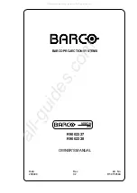 Предварительный просмотр 1 страницы Barco R9002328 Owner'S Manual