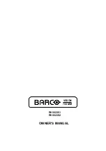Barco r9002351 Owner'S Manual preview
