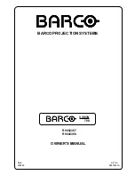 Предварительный просмотр 2 страницы Barco r9002357 Owner'S Manual