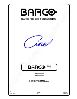 Предварительный просмотр 2 страницы Barco R9002384 Owner'S Manual