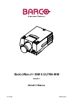 Предварительный просмотр 1 страницы Barco R9040171 Owner'S Manual
