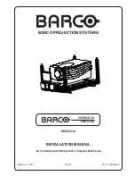 Preview for 1 page of Barco R9698236 Installation Manual