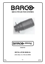 Предварительный просмотр 1 страницы Barco R9829790 Installation Manual