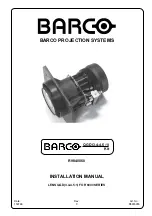 Preview for 1 page of Barco R9840060 Installation Manual