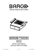 Предварительный просмотр 1 страницы Barco R9850100 Installation Manual