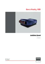 Preview for 1 page of Barco Reality 909 Installation Manual