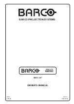 Preview for 3 page of Barco REALITY 9200 DLC R9001397 Owner'S Manual