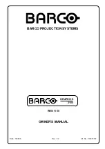 Предварительный просмотр 2 страницы Barco RETRO GRAPHICS 2100 Owner'S Manual