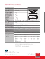 Preview for 2 page of Barco RLM G5 Performer Specifications