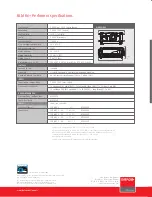 Preview for 2 page of Barco RLM R6+ Performer Specifications