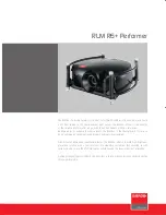 Preview for 1 page of Barco RLM R6 Specifications