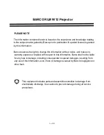 Preview for 5 page of Barco RLM-W12 Service Manual