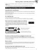 Preview for 5 page of Barco RLM-W12 User Manual