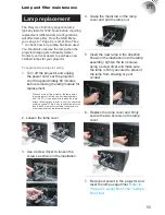 Preview for 55 page of Barco RLM-W12 User Manual