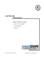 Предварительный просмотр 9 страницы Barco ScreenShaper VMS-100 Installation And Operator'S Manual
