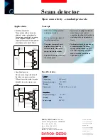 Preview for 2 page of Barco SeamDetector Specifications