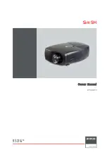 Barco SIM 5H Owner'S Manual preview