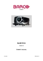 Barco SLM R12+ Performer Owner'S Manual предпросмотр