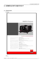 Предварительный просмотр 13 страницы Barco SLM R12 Plus Service Manual