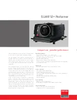 Preview for 1 page of Barco SLM R12 Specifications