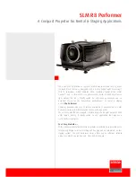 Barco SLM R8 Performer Brochure & Specs предпросмотр