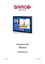 Preview for 1 page of Barco Solaris LC40 Owner'S Manual