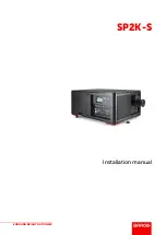 Barco SP2K-S Installation Manual предпросмотр