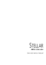 Barco STELLAR User And Service Manual предпросмотр