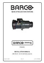 Barco TLD(2.8-5.0):1 Installation Manual предпросмотр